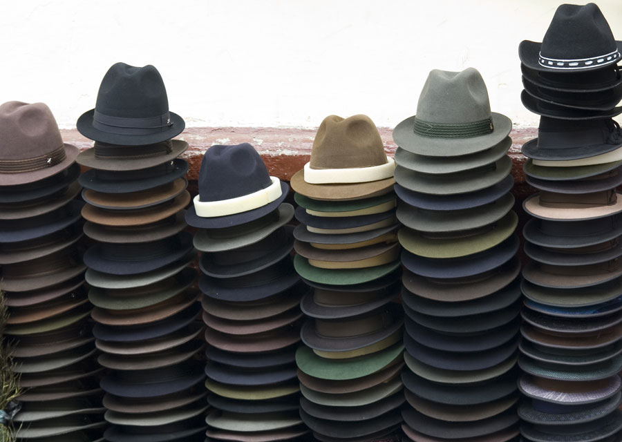 Panama hats on sale in Ecuador