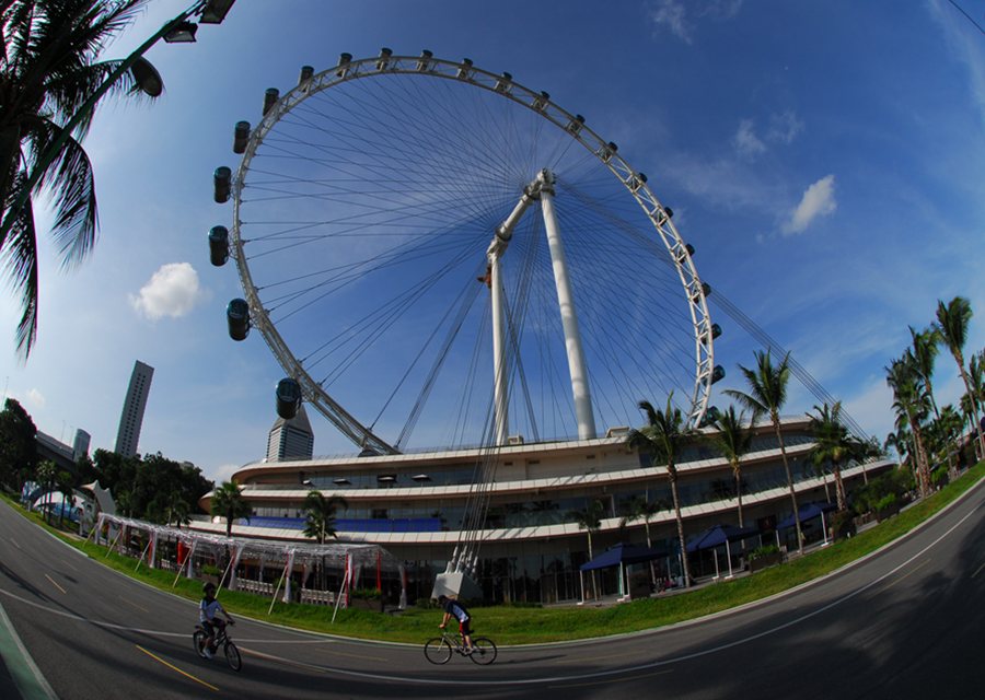 The Singapore Flyer offers great views, (photo by Vincent Ng)